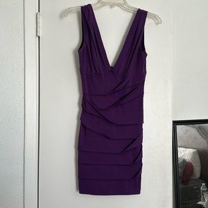 Sexy pleated front dress